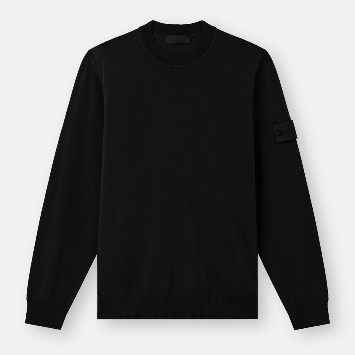 Stone Island Virgin Wool Crewneck — Black