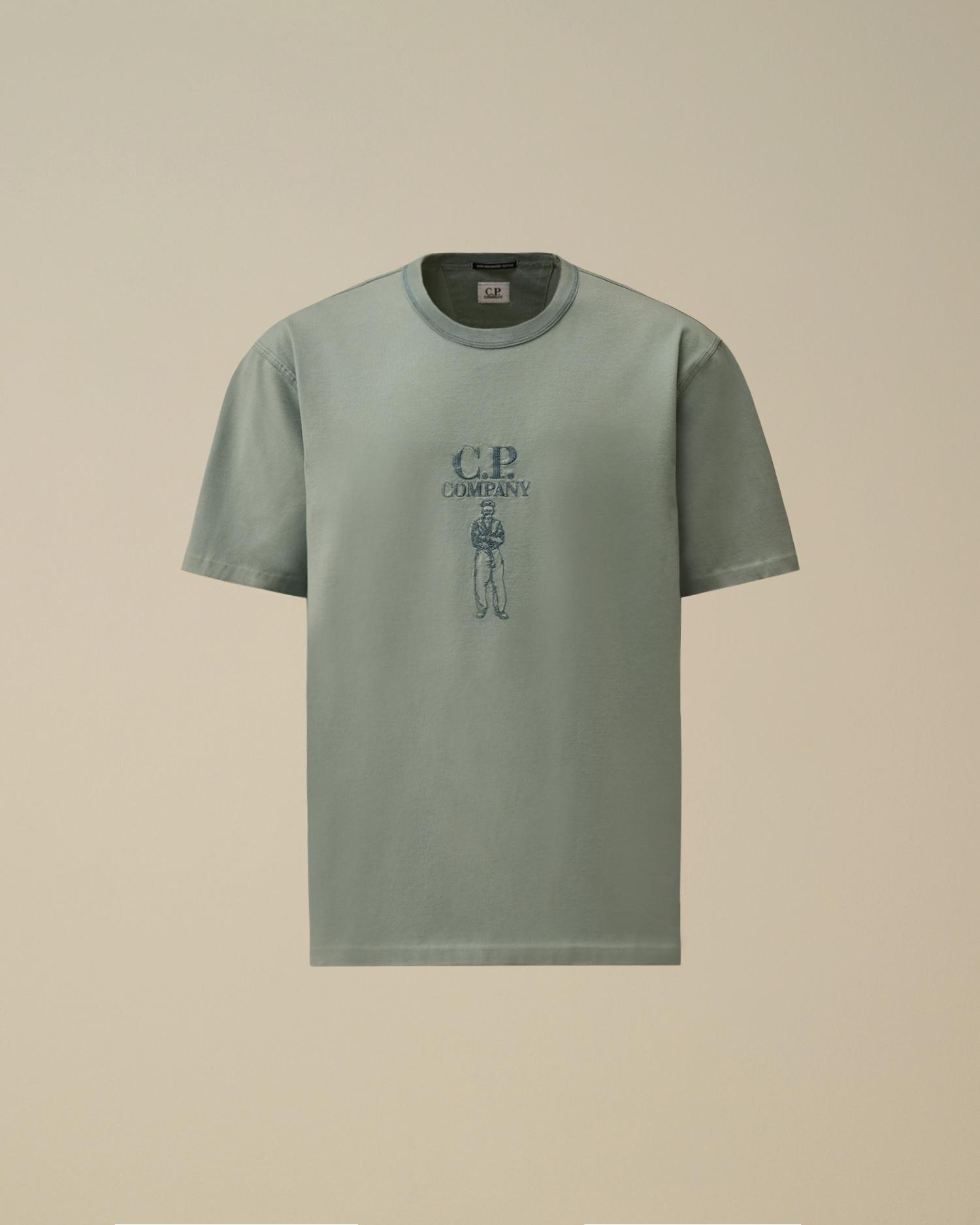 C.P. Company Logo T-Shirt — Navy